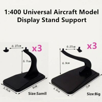 1:400 Universal Airplane Aircraft Model Display Stand Support (3Big+3Small)6Pcs