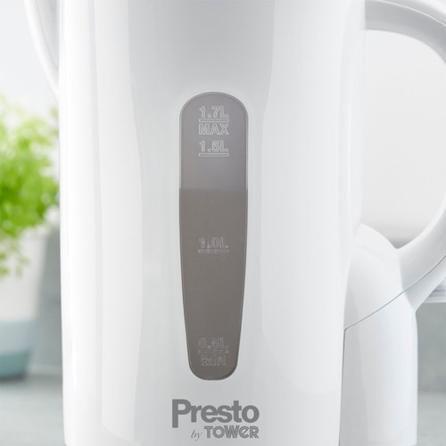 1.7L Electric Kettle Cordless Jug 2200W Fast Boil Kettle Limescale Filter White - Foto 2 di 6