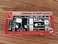 1960s AMT Drag Strip Accessories With Box No Cellophane #3008 1/25 Scale