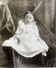 Victorian Antique Cabinet Card Photo of an Infant Baby Child