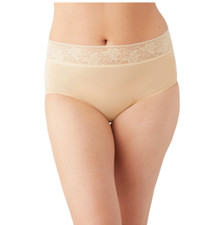 Wacoal MEDIUM Size 6 Comfort Touch Brief NWOT 875353 Sand Beige