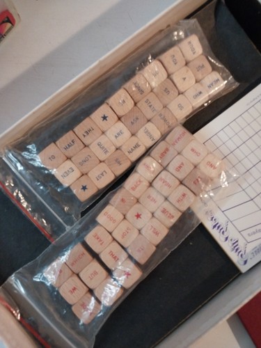 Scrabble Quip Qubes Vintage 1981 Word Game Crossword Sentence Selchow Righter - Picture 4 of 8