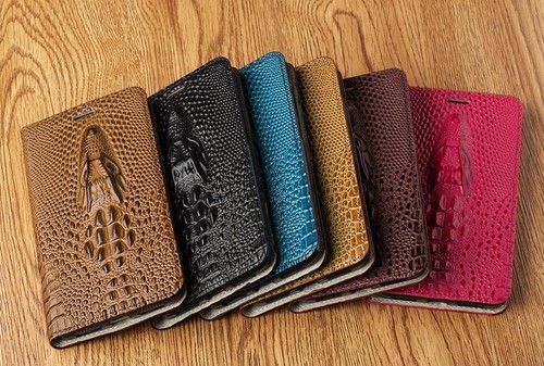 Genuine Leather Flip case for Oneplus 10 ACE Pro 10T Crocodile Dragon Head Cover - Picture 17 of 30
