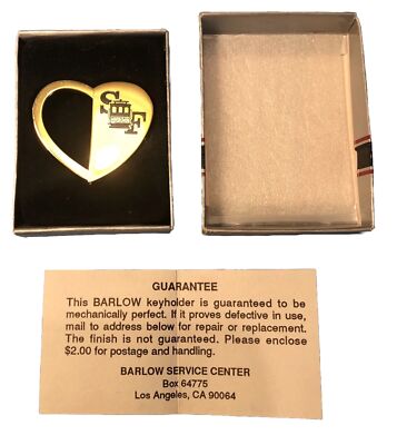 San Francisco Cable Car Key Chain ''I Left My Heart in San Francisco'' - NOS