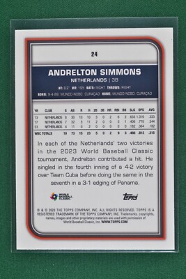 Baseball Simmons Andrelton 0 Topps World Classic eBay TOPPS 