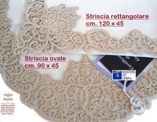 LINO  PIZZO TOMBOLO E CANTU' FATTO A MANO  COMPOSE' DI 2 CENTRI GRANDI