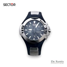 Orologio Uomo Sector Expander 135 Cronografo Sportivo Acciaio Gomma Nero Datario