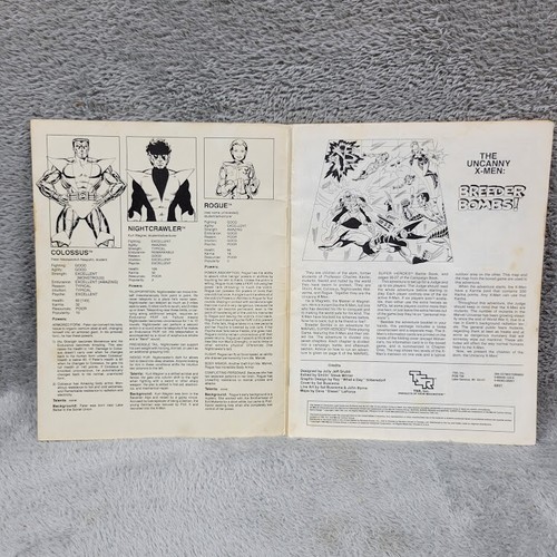 Marvel RPG Super Heroes THE BREEDER BOMBS TSR 1984 #6851 - Picture 10 of 12