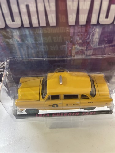 Greenlight 1974 Checker Taxi John Wick Green Machines Chase Limited Edition Rare - Picture 5 of 8