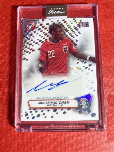 MUHAMMED CHAM 2023 Topps PRISTINE AUTO encased NATIONAL DEBUT Austria AUTOGRAPH - Picture 23 of 24