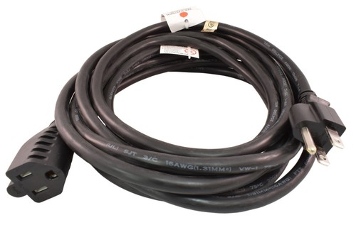 Cable de extensión de potencia de 3 clavijas PTC EE. UU. 1 ft 3 ft 6 ft 10 ft 15ft 25ft 50ft 100ft - NUEVO - Imagen 4 de 6