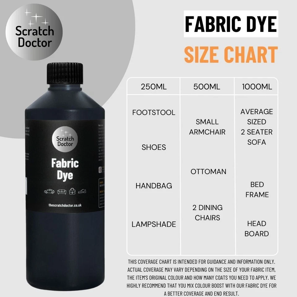 Fabric Dye/Paint. For use on clothes, upholstery, furniture, car seats, canvas - Image 3 of 4