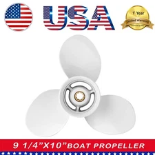 9 1/4x 10 Aluminum Outboard Boat Propeller for Yamaha 9.9-20HP 8 Tooth 9.25''x10