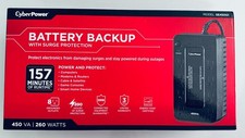 CyberPower 450VA UPS Battery Backup 120-Volt 8-Outlet SE450G1 NIB