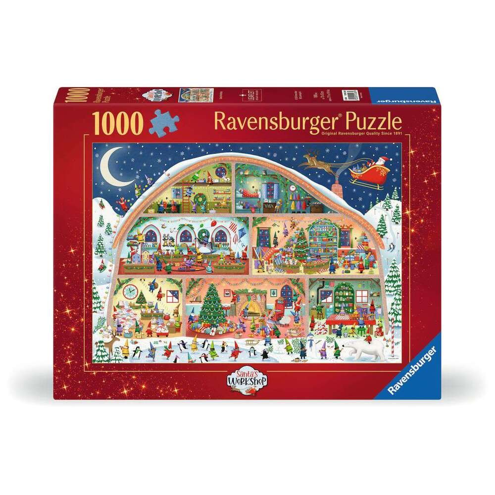 Ravensburger Christmas Santa’s Workshop 1000 Piece Puzzle