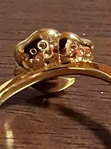 PANDORA AUTHENTIC BRAND NEW DEEP PURPLE PANSY RING CZ GOLD PLATED SIZE 8 - Picture 11 of 19