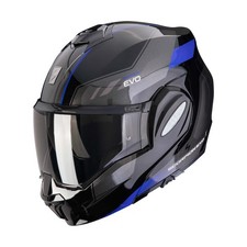 Image of Reversible Modular Helmet Scorpion EXO-TECH EVO Socius Black Blue