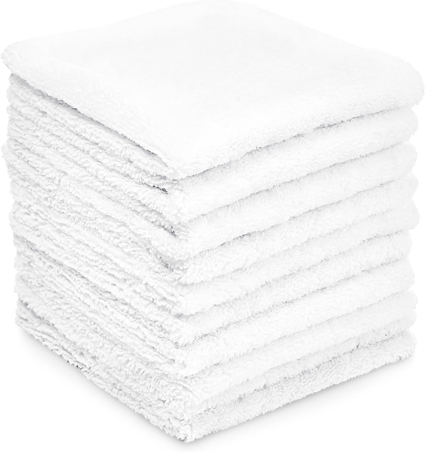 10-Pack Washable Microfiber Cleaning Cloths for Home & Car