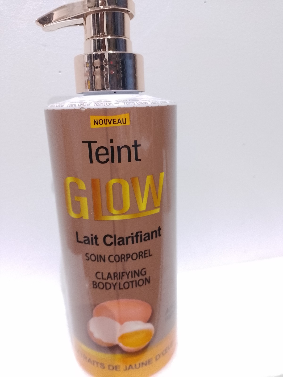 Lait corporel clarifiant Teint Glow anti-tache et unifiant de 500ml