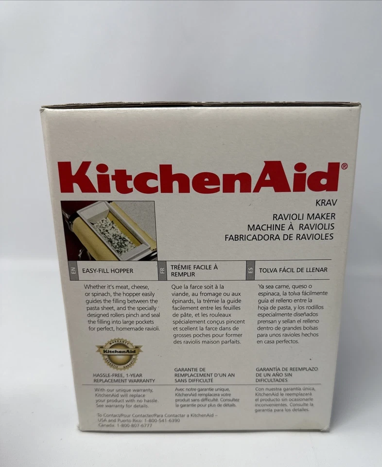KitchenAid Ravioli Maker Stand Mixer Attachment KRAV Made In Italy - Image 3 of 4