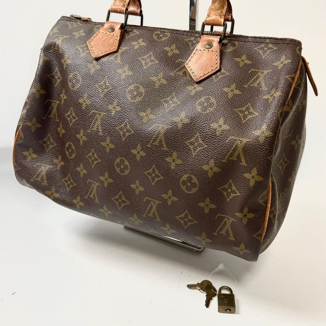 Louis Vuitton Monogram Speedy 30 Mini Boston Handbag Authentic thumbnail 16