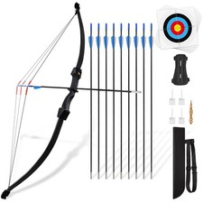 DAUPAN Bow and Arrow for Kids 8-12 10-12 12-14, 45" Youth Archery Set, Black
