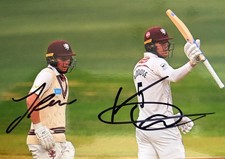 James Rew and Kasey Aldride Somerset Hand Signed Photo 6x4