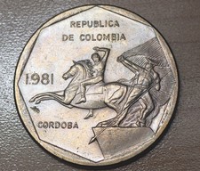 1981 Colombia 10 Pesos
