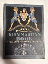 John Martin's Book, November 1914 Early Children's Magazine Rare Thanksgiving