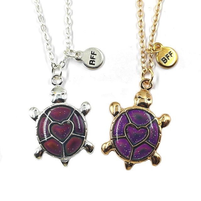 MACkite Best Friends Mood Turtle Necklaces – 2 Piece Set