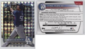 2025 Bowman Chrome Prospects Geometric Refractor /499 Ching-Hsien Ko #BCP-224