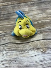 Walt Disney Store The Little Mermaid FLOUNDER FISH Plush Toy 5  