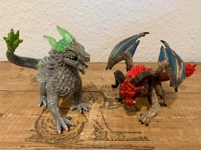 Schleich Eldrador Steindrache 70149 + Dragon Rammbock 70511 - Battering Ram