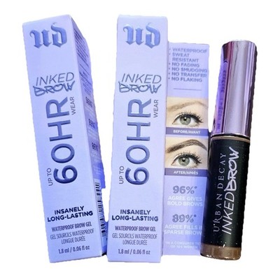 2x Urban Decay Inked Brow Gel BROWN SUGAR (medium Brown)   RARE