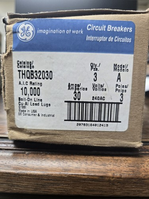 #ad THQB32030 GE NEW IN BOX 10 AVAILABLE FREE SHIPPING $60.00