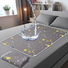 2 Pcs Doubleside Waterproof Mattress Protector for Incontinence Washable, 40'...