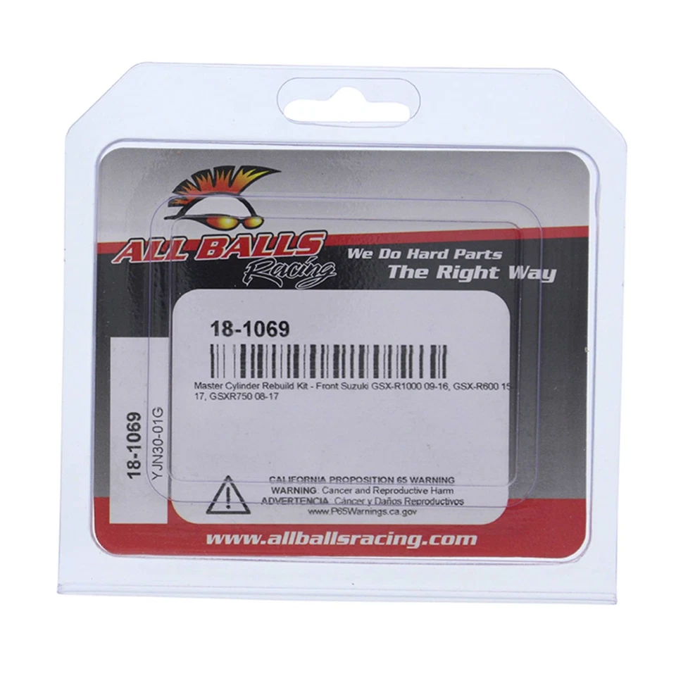 Nuevo kit de reconstrucción de cilindro maestro All Balls 18-1069 para Suzuki GSX-R 1000 09-16 Foto 4 de 4