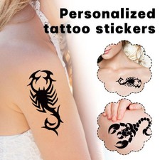 Scorpion Tattoo Stickers Waterproof and Sweatproof Long-term Wear 