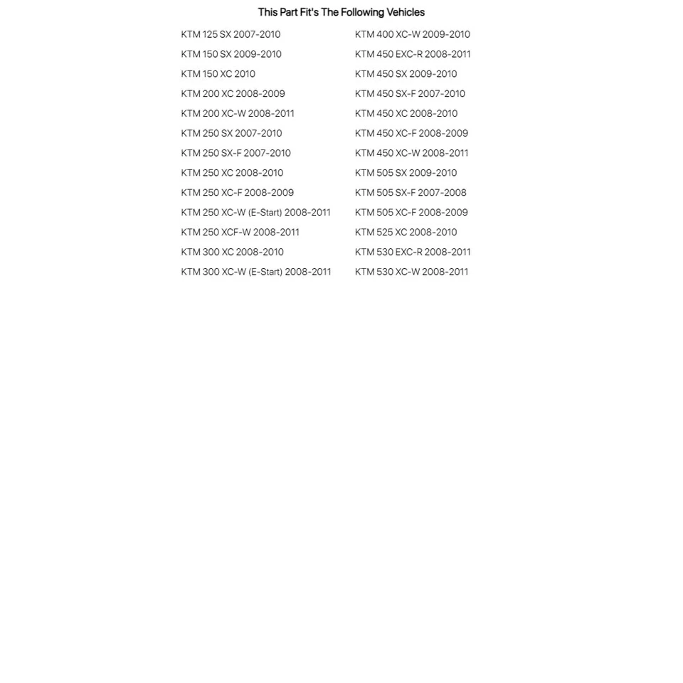 Kit de filtro de aire Super-Flo sin trabajo filtro de repuesto para KTM 505 SX 2009-2010 Foto 2 de 3