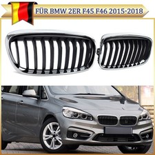 Einzelsteg K�hlergrill Nieren Grill Chrom+Schwarz F�r BMW 2er F45 F46 2015-2018
