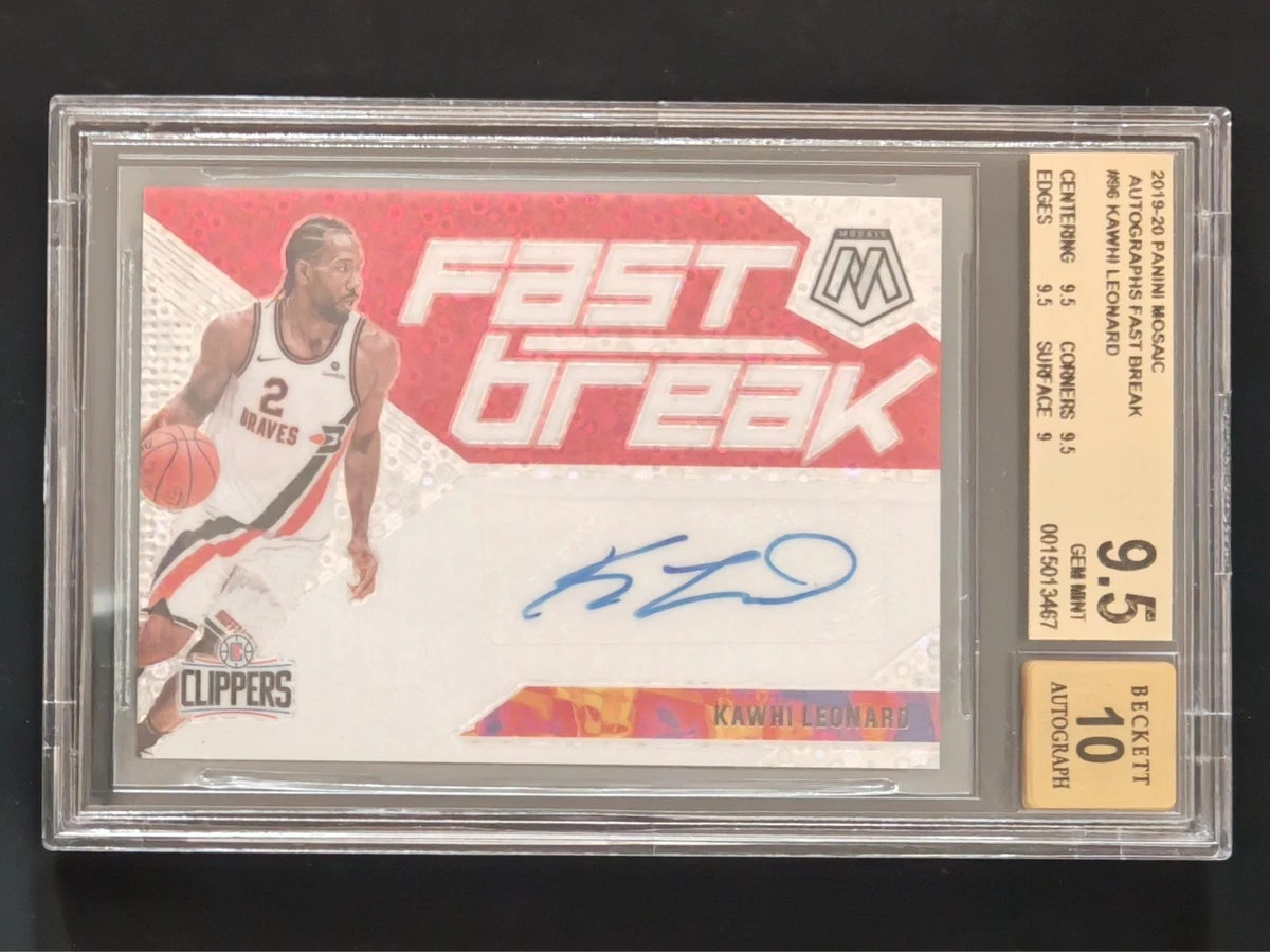 Panini Kawhi Leonard Basketball Autographed Sports Trading Cards
