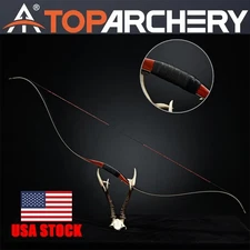 55'' Traditional Recurve Bow Longbow 20-50lbs Handmade Archery Hunting Horse Bow