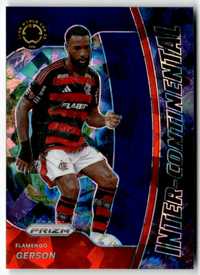 2025 Panini Prizm Club World Cup 15 Gerson Inter-Continental Blue Ice 98/99