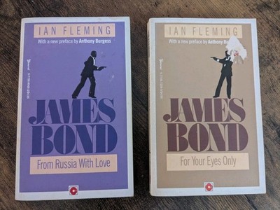 Lot Of 2 Ian Fleming 007 Books: For Your Eyes Only/From Russia With Love