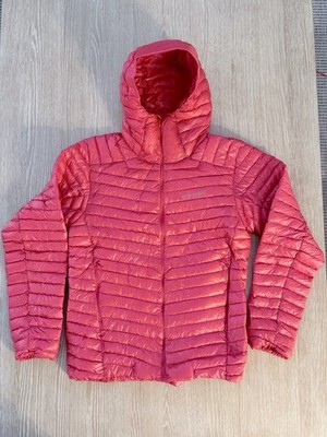 Norrona Trollveggen Down800 Super Light Hooded Jacket - Men's XL - Flame Scarlet