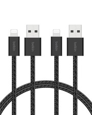 Belkin Confezione da 2 cavi intrecciati USB A con connettore Lightning da 1,5 m