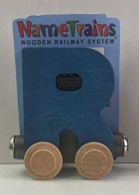 Maple Landmark Inc. 100184 NameTrains ''R'' Blue Wooden Letter Car