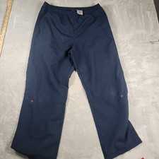 Vintage Nike Team Pants Mens Medium Navy Blue Warm Up Track Pants Athletic 90s