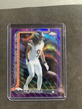 2025 TOPPS CHROME PURPLE WAVE REFRACTOR #94 TALANOA HUFANGA /75 BRONCOS