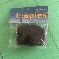 New Old Stock, Unopened ONE & ONLY CREATIONS lil' loopies LOOPY DOLL HAIR Brown